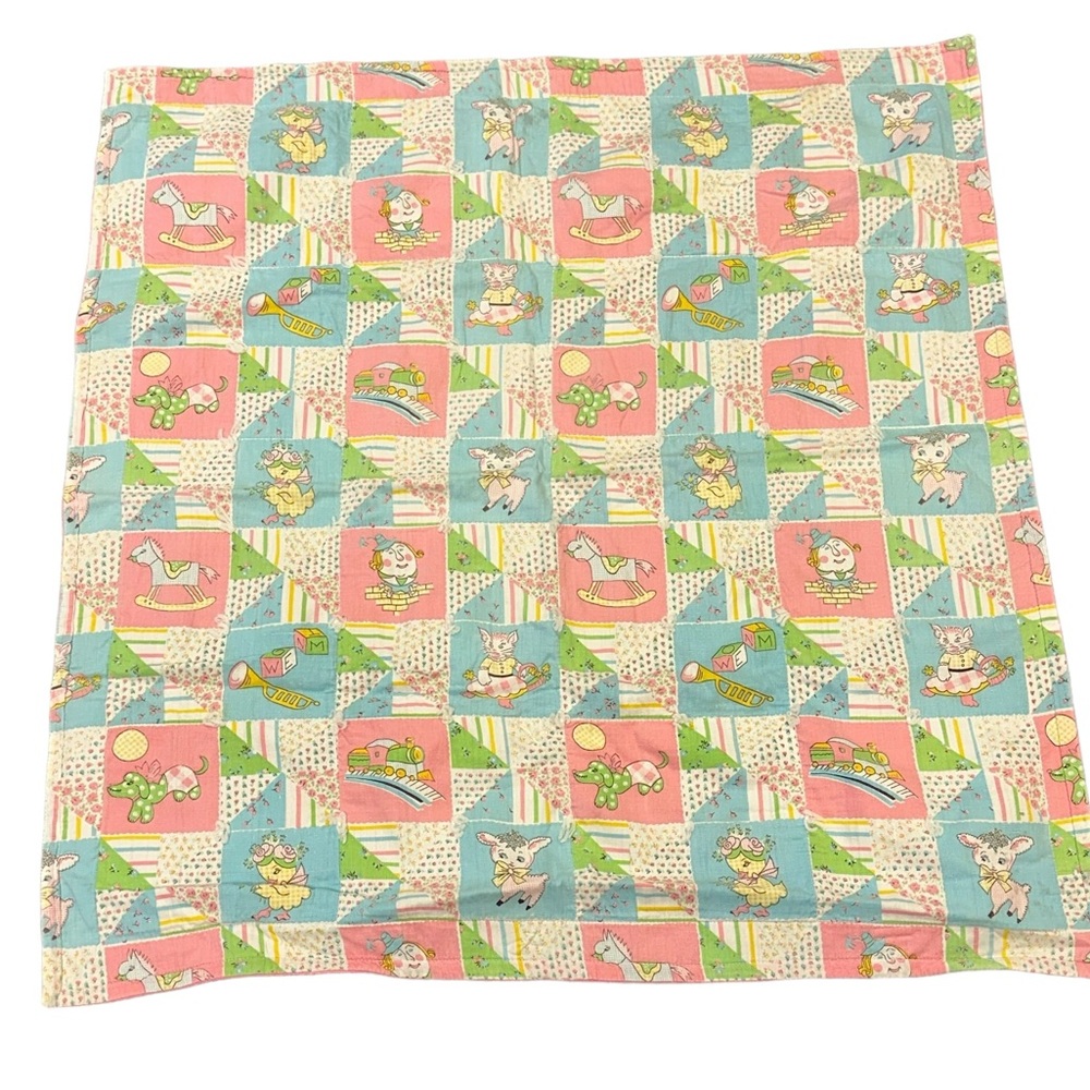 Vintage handmade baby blanket